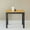 Black-Oak, variant on Livinia Cabin 33.5" Wooden Dining Table/Small Rectangular Modern Farmhouse Solid Wood Kitchen Table Desk (Black)
