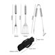 thumbnail image 1 of Juego de herramientas para asar barbacoa de acero inoxidable, 3 piezas, con bolsa de transporte, juego de utensilios para barbacoa, accesorios profesionales para barbacoa de acero inoxidable, 1 of 5
