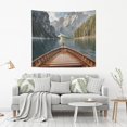 thumbnail image 2 of Yayeee Tapestry Wall Hanging for Bedroom 90" x 60" Living Room Home Wall Art Decor, Wooden Boat, 2 of 7