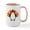 White/Pink Inside, variant on CafePress - Penguin Pilgrim Turkey Mash Up Mugs - 15 oz Ceramic Large White Novelty Mug