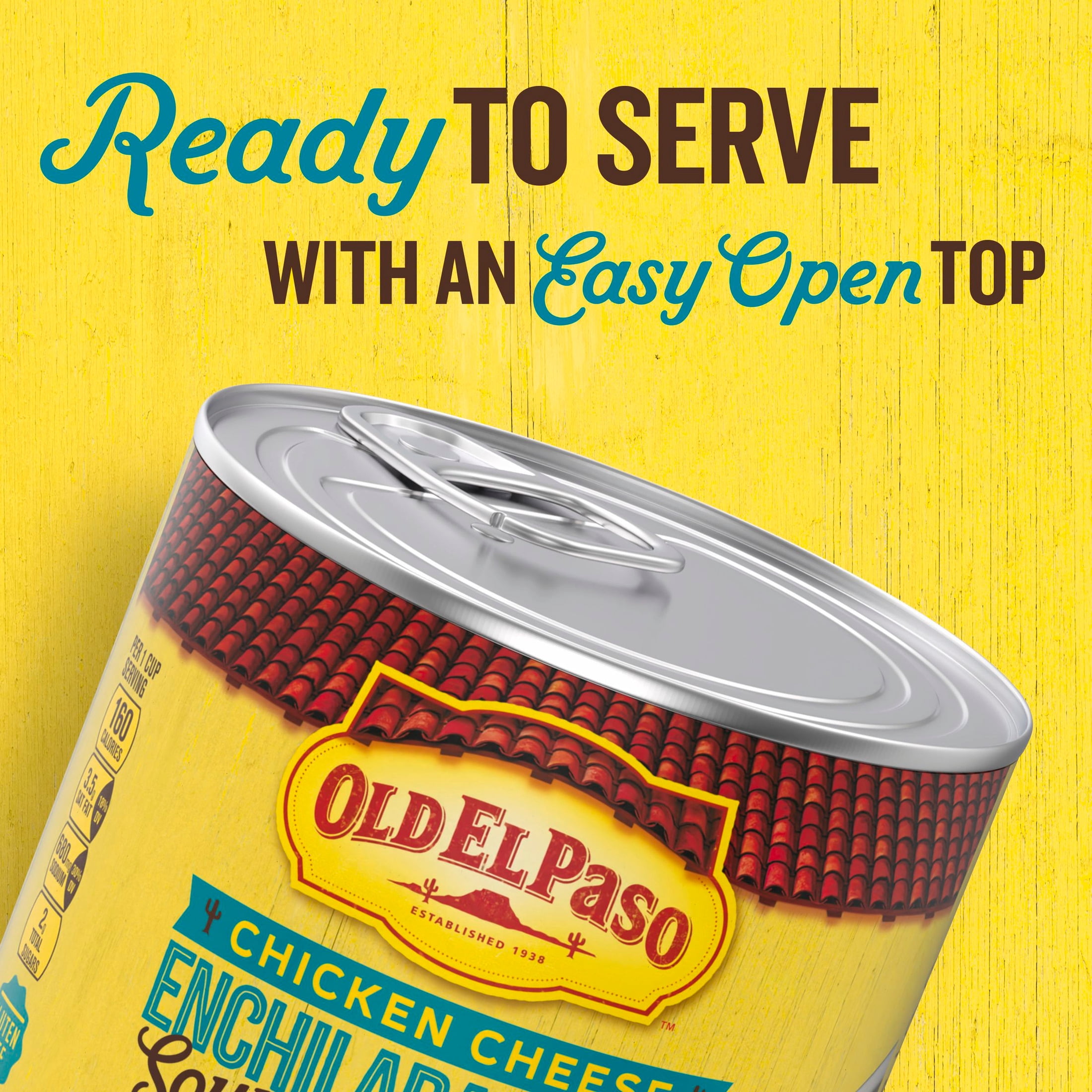 (4 pack) Old El Paso Chicken Cheese Enchilada-Style Soup, Ready to Serve Canned Soup, 18.5 oz