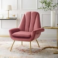 thumbnail image 2 of Modway Summit Accent Performance Velvet Armchair in Dusty Rose, 2 of 5
