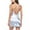 Light blue, variant on TMOYZQ 50% off Summer! Womens Lingerie V Neck Nightwear Silky Satin Pajamas Nightwear Lace Chemise Mini Teddy Lingerie Nightgown Sexy Full Slips Sleepwear S-XXL