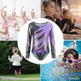 thumbnail image 4 of Kids Girls Gymnastic Leotard Long Sleeve Colorful Sparkly Ballet Dance One Piece Outfit Practice Outfits, 5-12 Years, 4 of 6