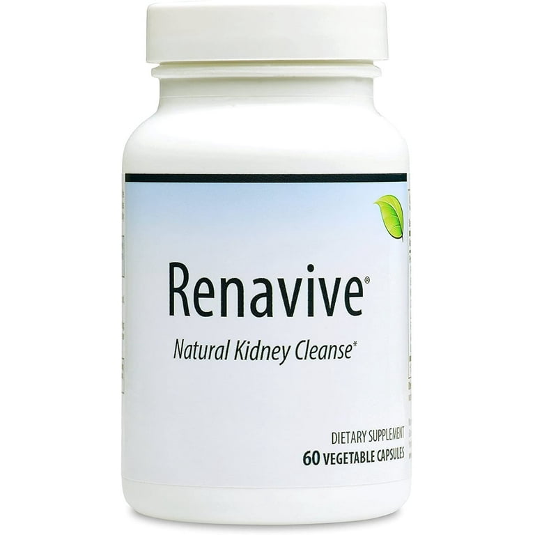 Renavive Natural Kidney Cleanse for Kidney Stones 60 Capsules