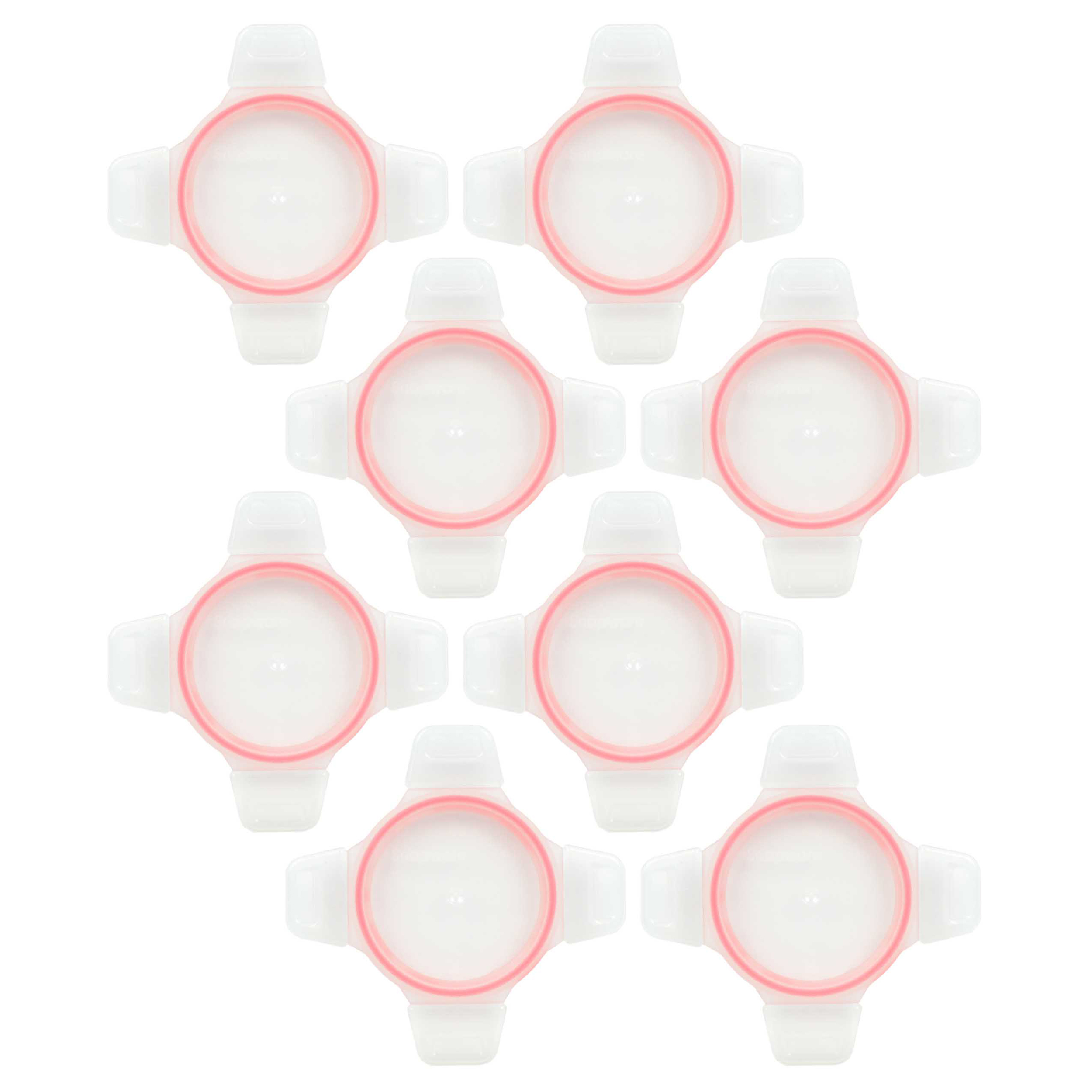 Snapware Airtight Replacement Lid Red Gasket Clear Round Plastic Cover