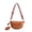 Coffee, variant on PU Leather Crossbody Bag for Women, Trendy Woven Fanny Pack Belt Bum Bag Shoulder Sling Purse with Adjustable Guitar Strap - Coffee