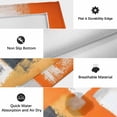 thumbnail image 6 of Burnt Orange Grey Outdoor Rug for Patio/Deck/Porch, Non-Slip Large Area Rug 5 x 8 Ft, Modern Oil Painted Art Abstract Indoor Outdoor Rugs Washable Area Rugs, Reversible Camping Rug Carpet Runner, 6 of 8