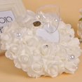 thumbnail image 5 of Romantic Rose Wedding Favors Heart Shape Rhinestone Gift Ring Box Pillow Cushion, 5 of 5