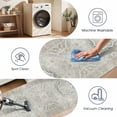thumbnail image 5 of Washable Kitchen Runner Rug 60" x 22", Non-Slip Low Profile Kitchen Rug, Vintage Distressed Medallion Oriental Area Rug for Kitchen, Hallway & Laundry Room, 5 of 6