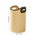 thumbnail image 3 of Portable Foot Soaking Bucket Bag - Foldable PVC Foot Bath Tub with Heat Preservation, Large Capacity, Tall 47cm Design, Reinforced Base and Handles, Beige or Purple, 1Pc, 3 of 6