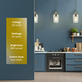thumbnail image 3 of Hammered Glass Collection 1 light mini pendant in Oil Rubbed Bronze, 3 of 7