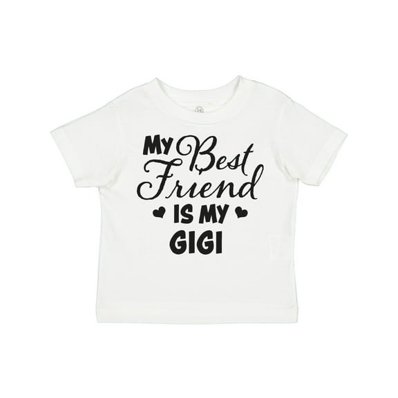 Inktastic My Best Friend is My Gigi with Hearts Boys or Girls Toddler T-Shirt