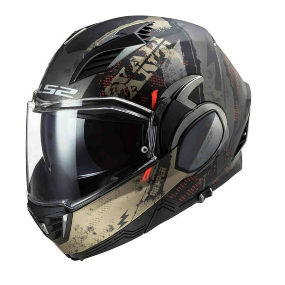Casco Ls2 Valiant 2 Abatible Moto Gripper Con Mochila Regalo Talla L LS2 Valiant 2