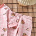 thumbnail image 4 of CAUYDY 18M 24M 1T 2T Toddler Girls Outfits Infant Boy Pjs Long Sleeve Shirt and Elastic Waist Pants 2 Piece Set Comfy Baby Sleepwear Fall,Light Pink, 4 of 6