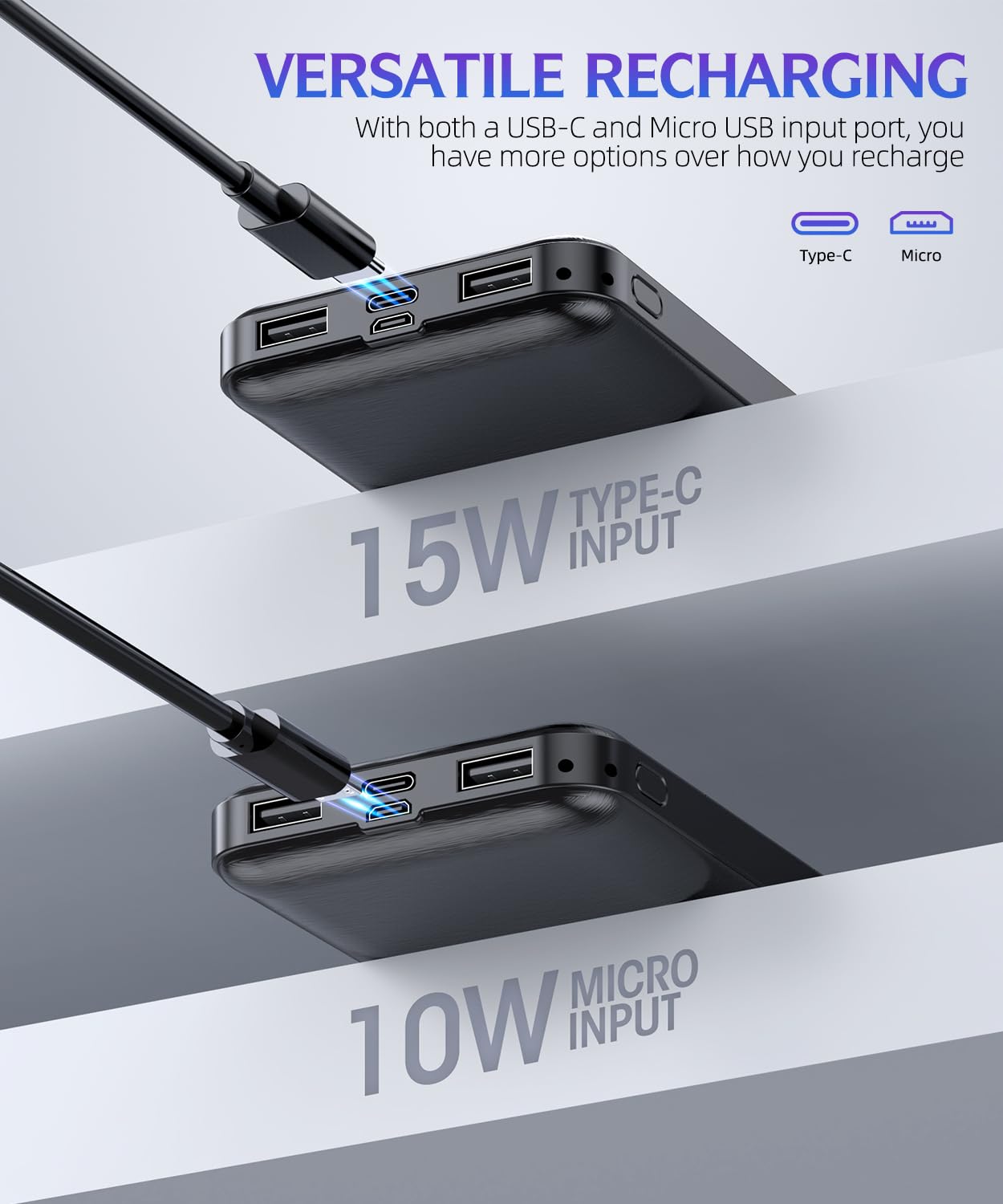 Gazsocy 2-Pack 15000mAh Power Banks with Dual USB Ports photo 2
