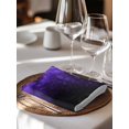 thumbnail image 6 of Purple Fruit Cloth Napkins Set of 6 Reusable Dinner Napkins, Modern Minimalist Decor Black Background Cocktail Napkin Washable Table Napkins for Wedding/Holiday Party/Baby Shower 20"x20", 6 of 7