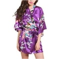 thumbnail image 1 of LSLJS Cardigan Imprimé Ample pour Femmes Ceinture Peignoir Court, Robes Cadeaux pour Femmes, 1 of 3