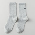 thumbnail image 2 of Kmbangi Women's Running Stockings, Letters Pattern Elastic Simple Style Socks, Casual Sports Long Socks Accessories, 2 of 5