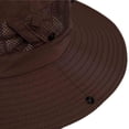 thumbnail image 5 of Jessboyy Men Outdoor Sun Hat Breathable Foldable Summer Bucket Hats Breathable UV Protection Hiking Wide Brim Sun Hats Coffee, 5 of 7