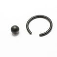 thumbnail image 2 of Matte Black IP Captive Bead Ring 14G/16G - Sold as a Pair, 2 of 3