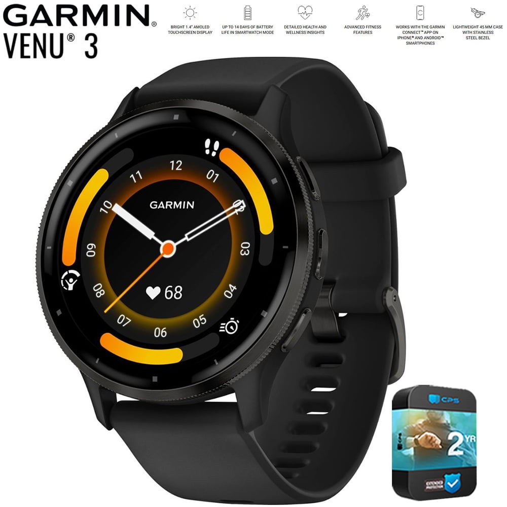 Garmin Fenix 5 Plus Sapphire, Black with Band - Walmart.com