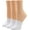 White, variant on Women's Cotton Toe Topper Hidden Toe Cap Liner Socks 3 Pair Pack
