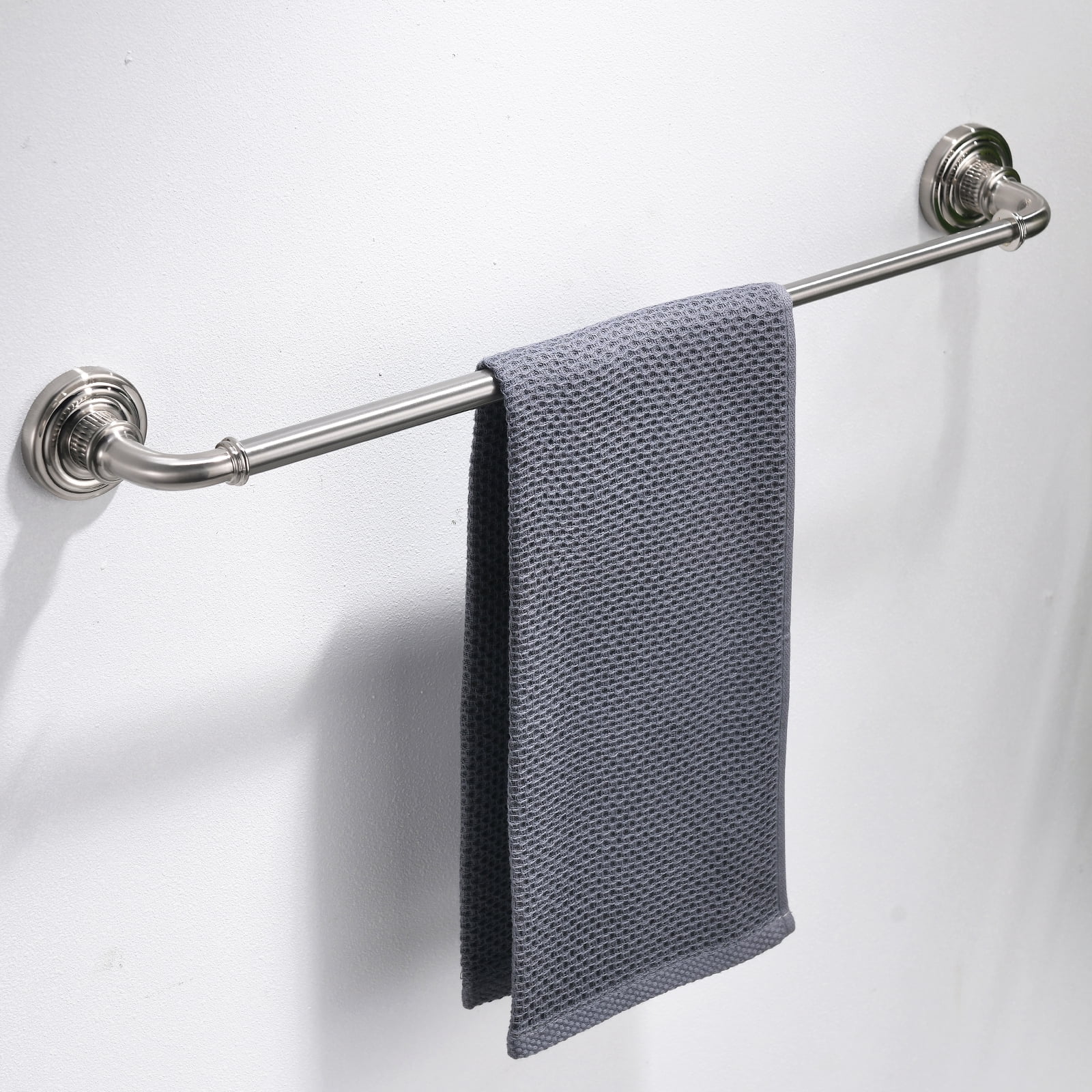 Bathroom Mirror Bathroom Hardware Set Brushed Nickel 4-Pieces Bathroom Towel Rack 24 Inches Adjustable Bathroom Accessories Set,Bathroom Cabinet