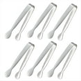 thumbnail image 1 of 6 Mini Pinzas Pequeñas y Pequeñas, Pinzas Pequeñas de Acero Inoxidable de 4,25 Pulgadas para Servir Alimentos, Cocina Duradera de Acero Inoxidable 304, 1 of 5