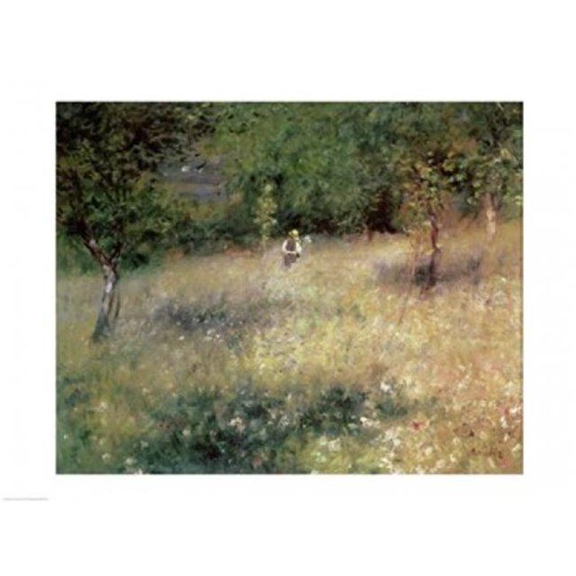 Affiche Printemps à Chatou Imprimée par Pierre-Auguste Renoir - 36 x 24 Po - Grande