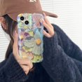 thumbnail image 1 of Funda de teléfono Retro con pintura al óleo de flores Blu-ray a prueba de golpes para iphone 13 12 13pro 14pro 13 pro max, fundas de silicona para Iphone 14 Fivean unisex, 1 of 2