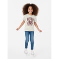thumbnail image 5 of Wonder Nation Girls' Graphic Brooklyn Tee with Short Sleeves, Sizes 4-18, 5 of 7