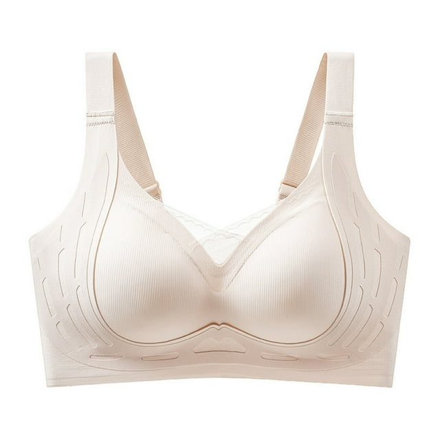 Lixiuxyad Full Figure Bras for Women Cup Bra For Big Breasts Soft Support No Rims Push Up Bra