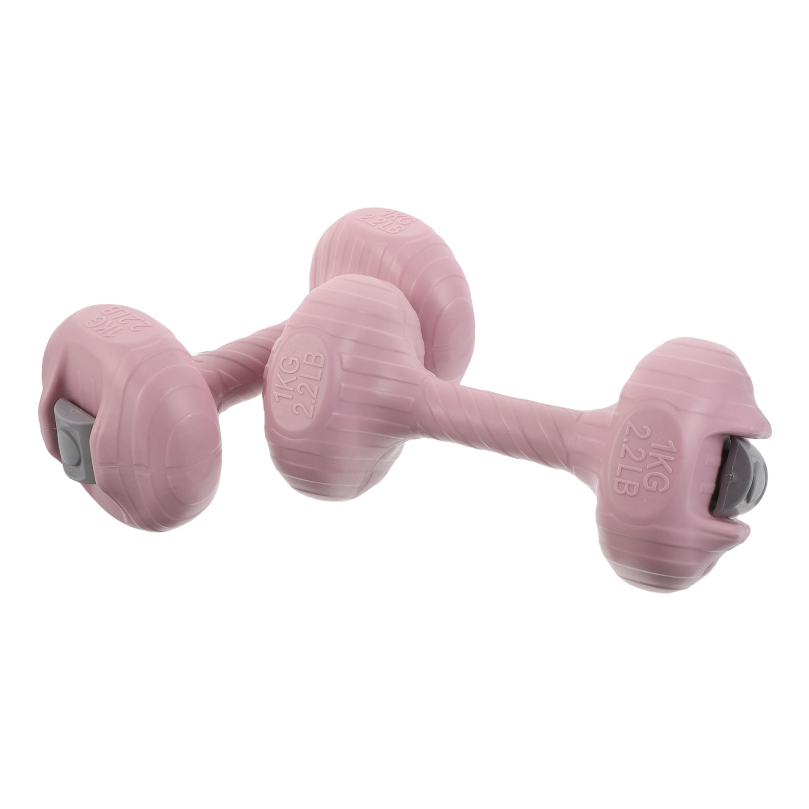 OUNONA 2Pcs Portable Water Dumbbells Pink Adjustable Fillable Fitness Weights for Home Workout