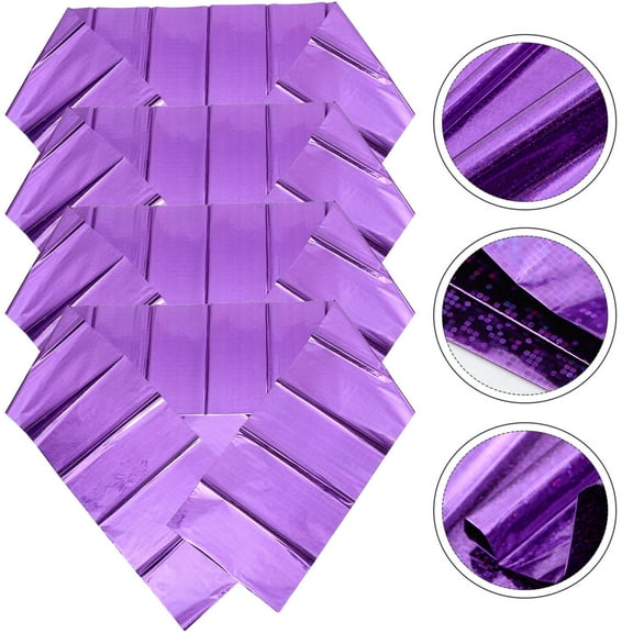 Hytrove Reflective Party Tablecloth Tablecloths Pe 108in x 54in Holographic Rainbow