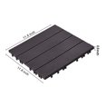 thumbnail image 4 of KFFKFF Click-Together Deck Tiles, Set of 36, 12"x12" Covering 36 sq. ft, Durable Plastic Outdoor Ground Cover, Suitable for All Climates, Ideal for Patio, Porch, Poolside, Balcony, Backyard, 4 of 9