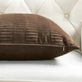 thumbnail image 4 of Home Soft Things Pleated Velvet 2 Piece Throw Pillow Cover Set - Carafe - 26" x 26", 4 of 7