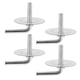 thumbnail image 2 of 4 piezas de base para ventilador de pie eléctrico, soporte de tornillo, pedestal de ventilador de hierro estable, tornillo, 2 of 6