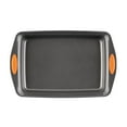 thumbnail image 6 of Rachael Ray 9 x 13-Inch Nonstick Bakeware Rectangle Cake Pan, Gray with Orange Handles, 6 of 7