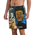 thumbnail image 5 of Jean Michel Basquiat Mens Swim Trunks Quick Dry Board Shorts with Mesh Lining, Breathable Fit Beach Shorts Swimwear Bathing Suits, 5 of 5