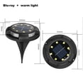 thumbnail image 2 of Solar Outdoor Floor Light, LED Solar Disc, Solar Garden Light for Pathway Garden Yard (4 Pack), 2 of 5
