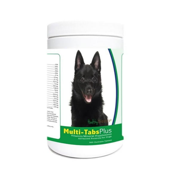 Healthy Breeds 840235173878 Schipperke Multi-Tabs Plus Chewable Tablets - 365 Count