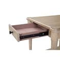thumbnail image 3 of End Table With Sand Finish And Storage, Transitional Casual Style, Solid Wood + , 23.91 In Height, 26 Width, 24 Depth Storage Drawer,, 3 of 3