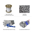 thumbnail image 3 of Stainless Steel Grade 5 Anti-cut Wear-resistant Slaughter Gardening Hand Protection Labor Insurance Steel Wire Gloves 1pcs Safety Gloves ,Durability and Dexterity, 3 of 7