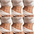 thumbnail image 4 of Dsseng 7Pcs Belly Button Ring 14G Shiny Belly Rings Silver Belly Button Piercing Navel Rings, 4 of 7
