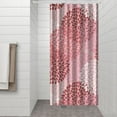 thumbnail image 3 of Small Stall Narrow Shower Curtain 36"W x 72"L – Tropical Bohemian Leaves, Mid-Century Abstract Boho Botanical Bathroom Decor, Vintage Floral Palm Leaf Pattern, Rustic Tribal Folk Style, 3 of 5