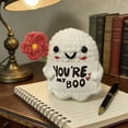 thumbnail image 4 of You're My Boo Crochet Ghost with Flower - Anniversary Love Birthday Halloween Gifts for Women Men Boyfriend Girlfriend, Card for Husband Wife - Holiday Stuffers for Halloween Valentine Christmas, 4 of 9