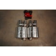 thumbnail image 1 of Valvetronic Design Exhaust Muffler UVM.63MM.DUALOUT.X2 Single 2-1/2 Inch Offset Inlet; Dual 2-1/2 Inch Offset Outlet; 17 Inch Overall Length, 1 of 5