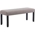 thumbnail image 3 of Lorelia Elegant Lifestyle Nailhead Trim Bench, Khaki, Wood, 3 of 9