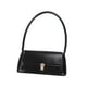 thumbnail image 3 of Bolso de mano tipo sobre de piel sintética para mujer, tipo cartera, para ir al trabajo en vacaciones. Negro, 3 of 9